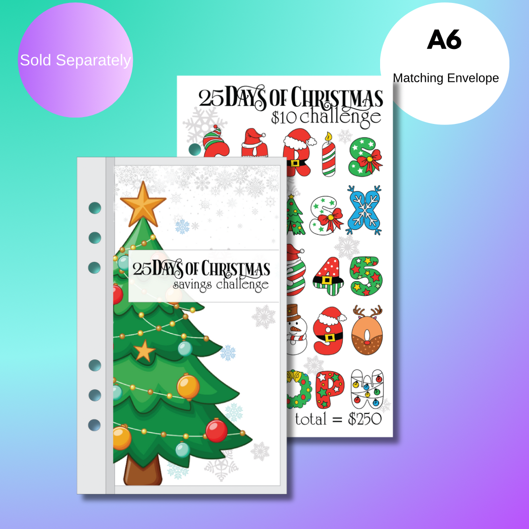 25 Days of Christmas Savings Challenge