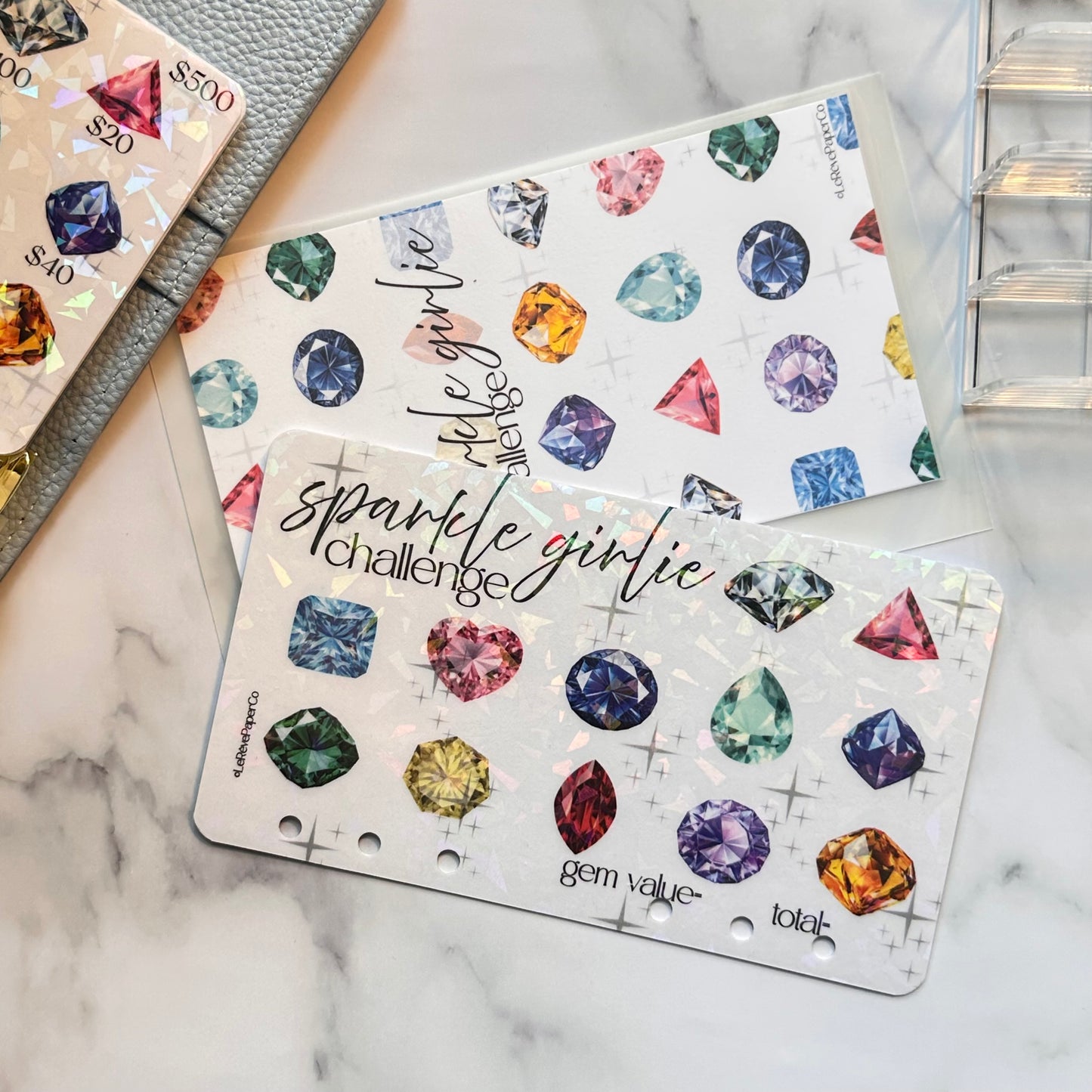 Sparkle Girlie Holographic Savings Challenge