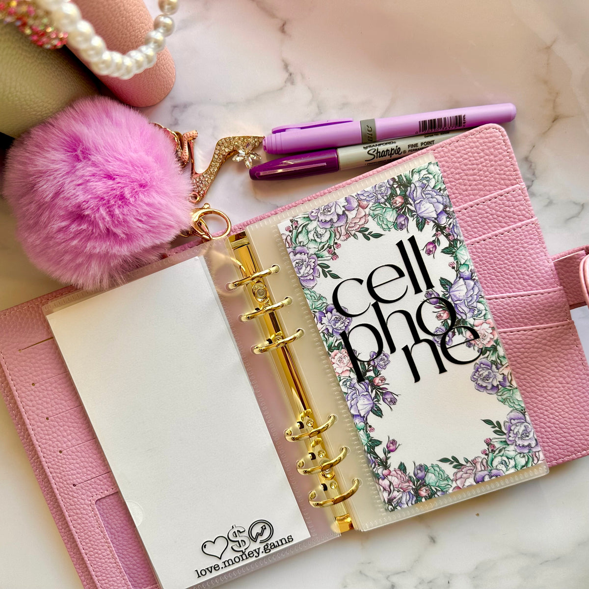 Floral Cash Envelope Bundle | Customizable A6 Cash Envelopes for Personal Ring Binders