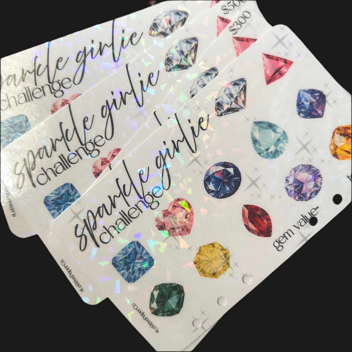Sparkle Girlie Holographic Savings Challenge