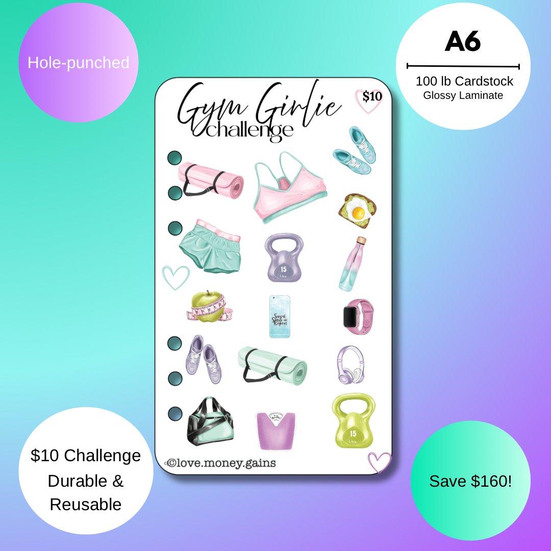 Gym Girlie Savings Challenge