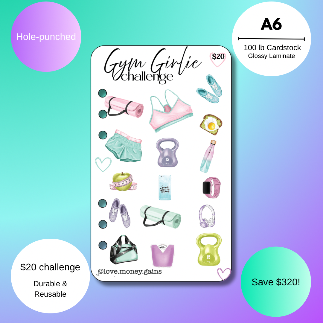 Gym Girlie Savings Challenge