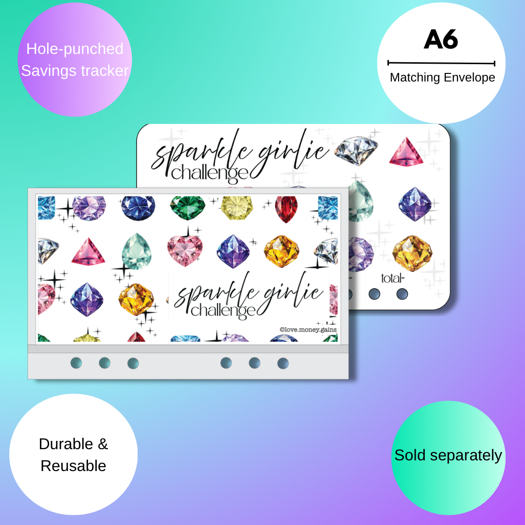 Sparkle Girlie Holographic Savings Challenge